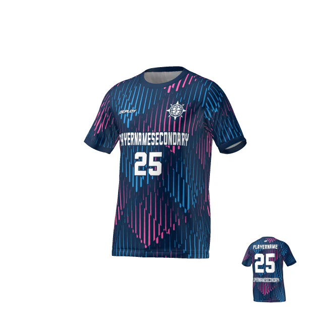 Flight Jersey Faded - Navy & Pink - Image 3