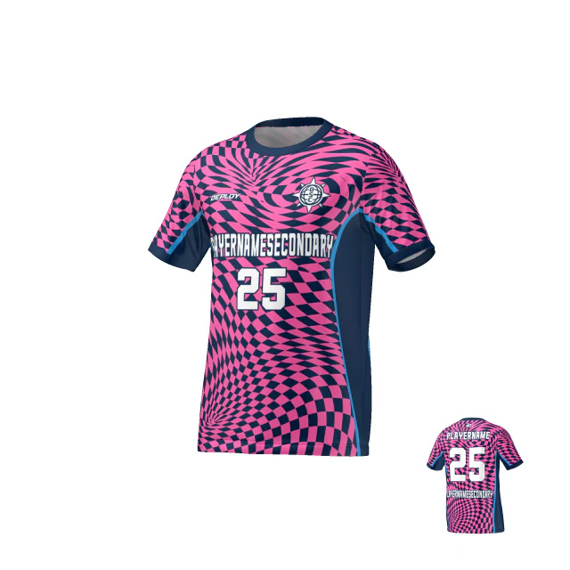 Flight Jersey Warped - Navy & Pink - Image 3